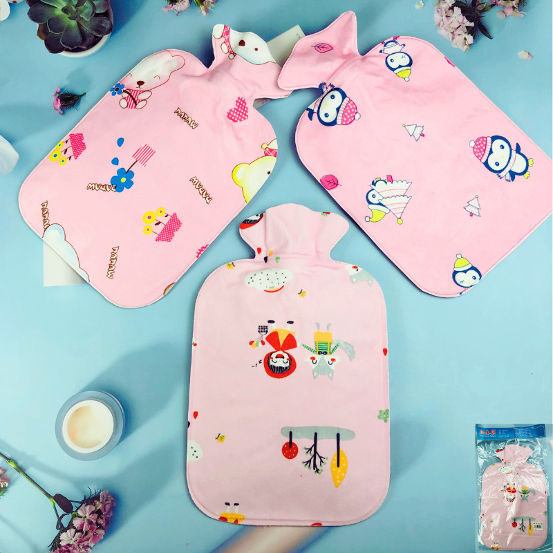 Super Large Capacity Super Soft Duplex Printing Hand Warmer Cute Children Girl Winter Hot Water Bag Outdoor Home