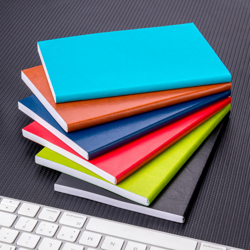 厂家批发时尚简约记事本b6学生彩色记事本pu软皮笔记本现货小本子