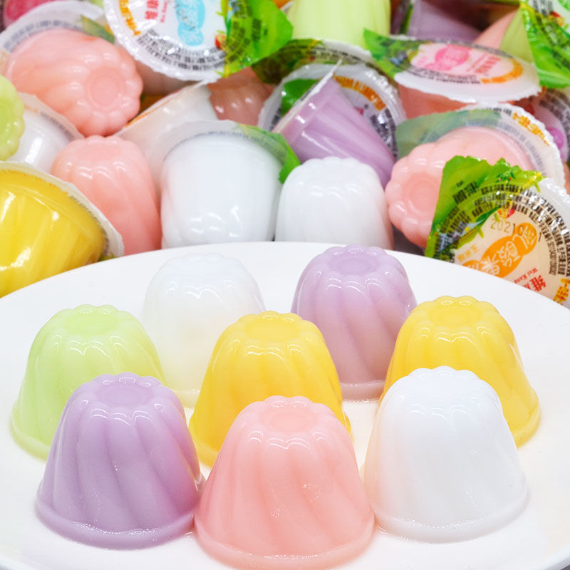 果冻批发乳酸水果冻夏季儿童休闲零食布丁1斤多口味水果味散装厂