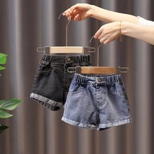 女童牛仔短裤夏装2024新款夏季儿童裤子韩版中大童洋气时尚短裤热
