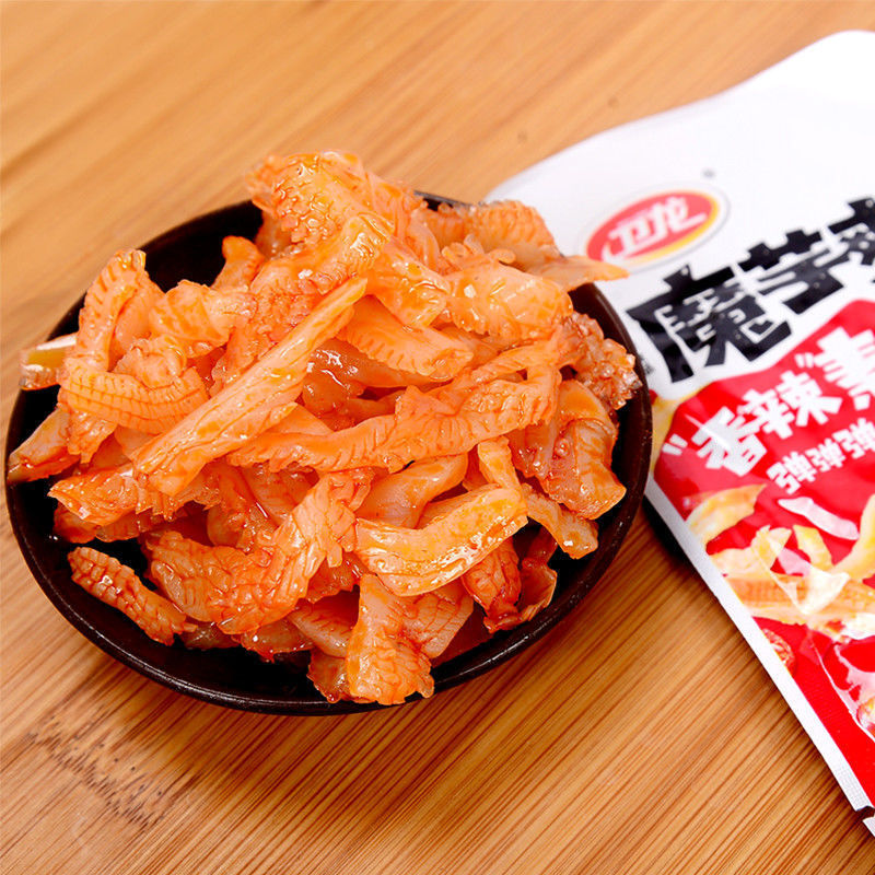 魔芋爽素毛肚散装魔芋开袋即食零食品麻辣香辣条素肉多口味可选
