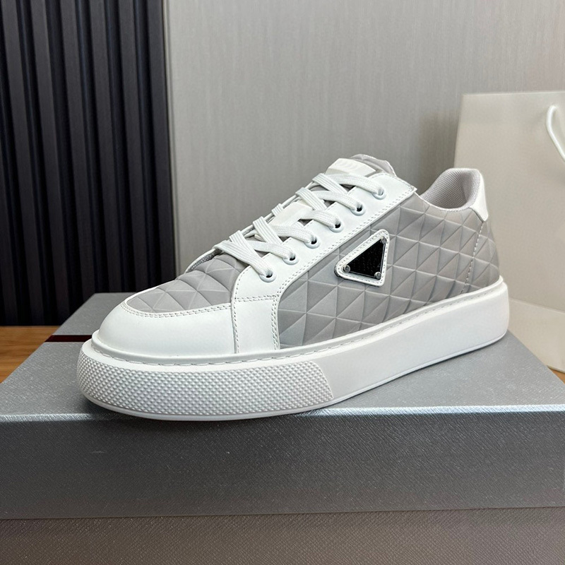 2024夏季新款男士厚底小白鞋三角标系带撞色拼接百搭舒适休闲鞋