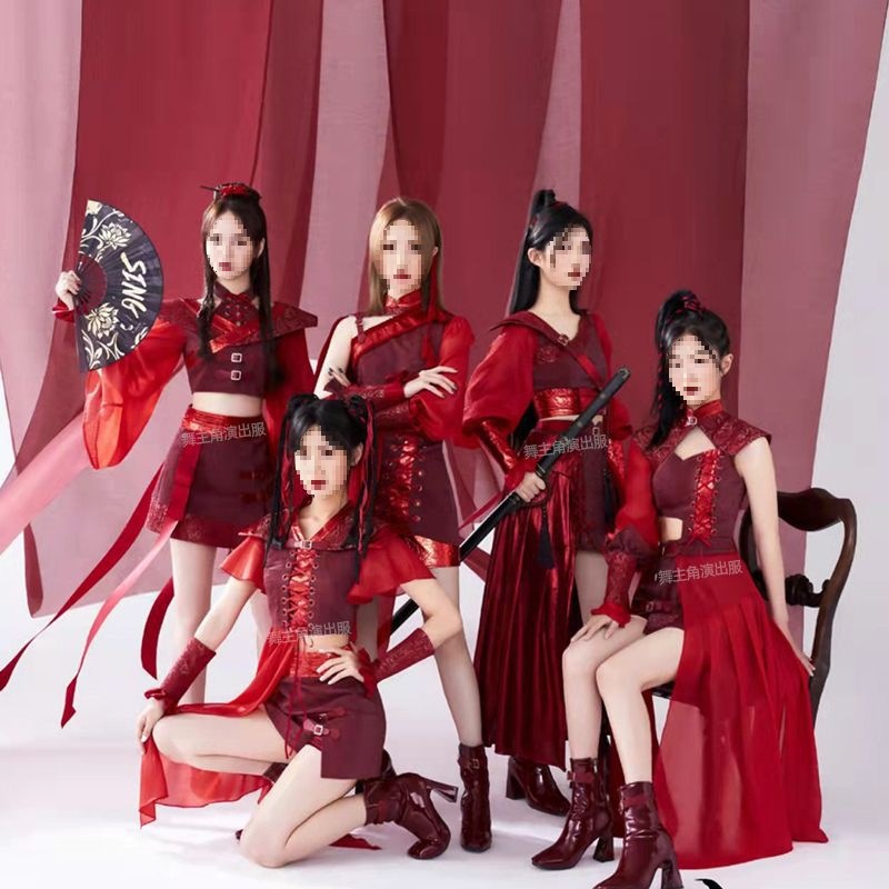 女团繁星少女组sing同款演出服秋冬季风打歌服儿童服