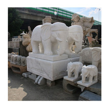 110cm高石雕大象 惠州潮汕地区酒店饭店石大象