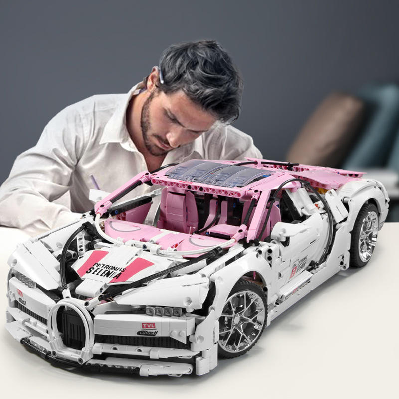 哲高积木兼容乐高布加迪威龙机械组男孩成年人高难度汽车拼装玩具