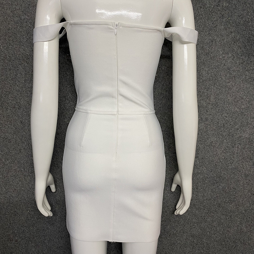 商品描述服装款式细节绷带连衣裙适用季节夏季廓形h紧身裙风格类型