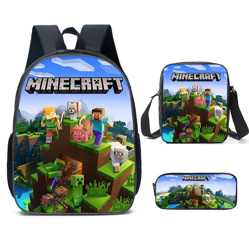 新款我的世界minecraft中小学生书包儿童背包双肩包-阿里巴巴