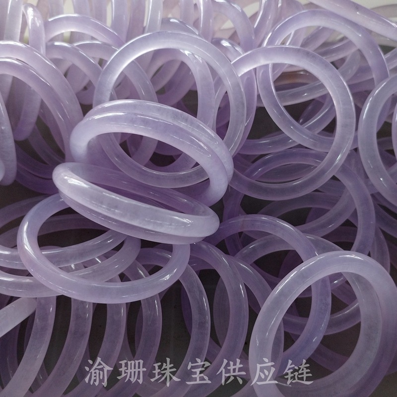 quartz rock jade violet fine round bracelet purple chalcedony chalcedony chalcedony agate beauty bracelet jingle bracelet manufacturer