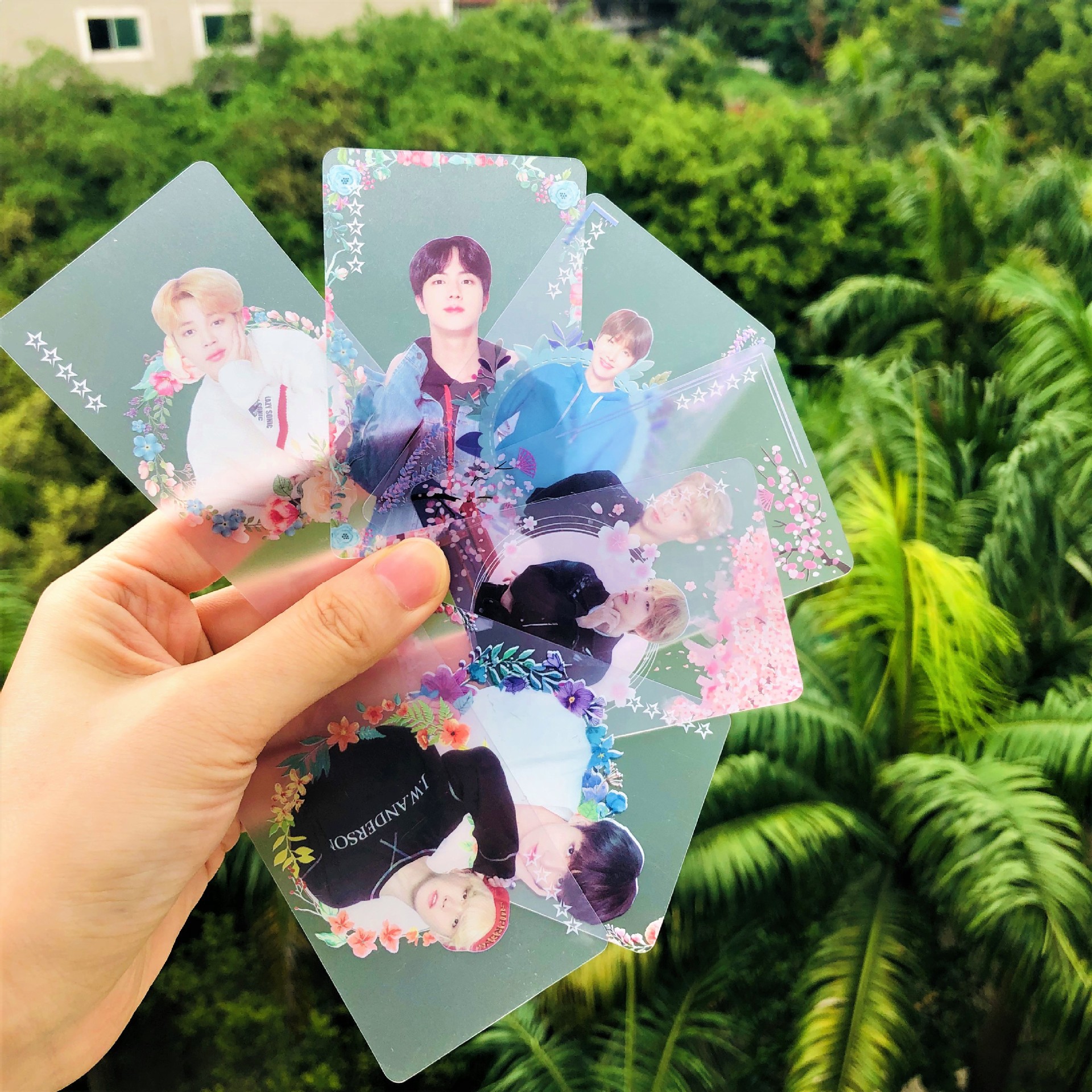 防弹少年团新款透卡 现货明星周边小卡明信片suga应援卡片