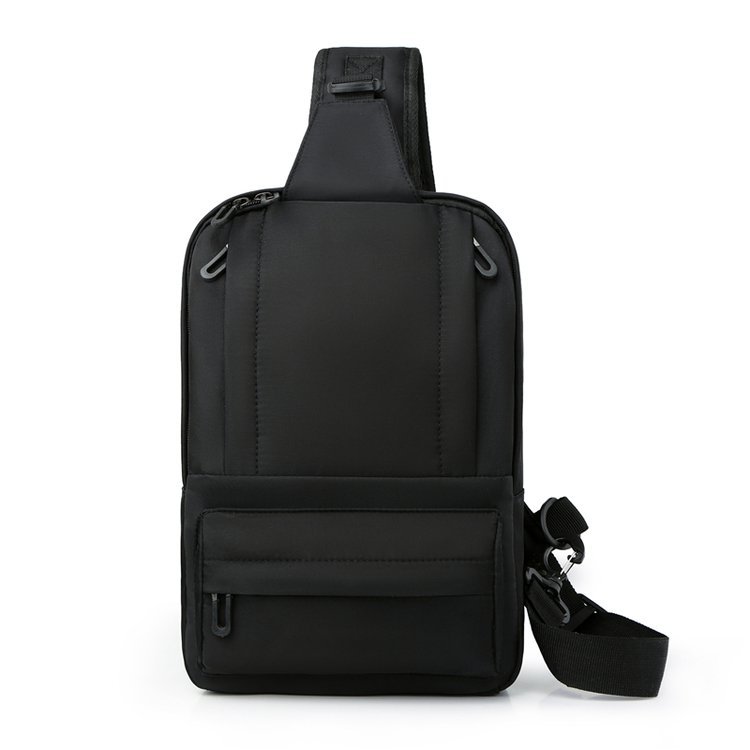 New Men's Chest Bag Shoulder Cross-Body Chest Bag Simple Casual and Lightweight Fashion Travel Small Backpack Printable Logo