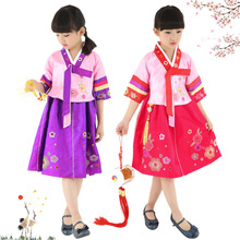 新款儿童舞蹈服装韩服女童朝鲜族舞蹈服装大长今民族舞蹈演出服装