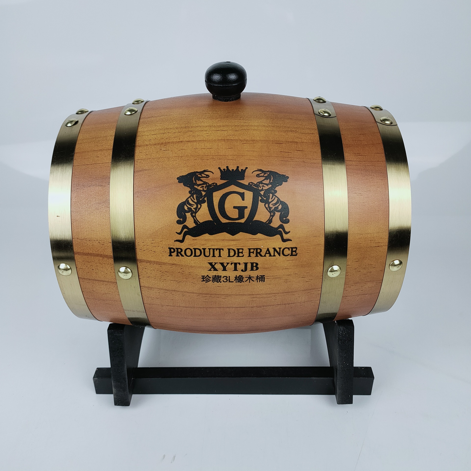 法国进口红酒橡木桶希雅斯酒堡珍藏3l橡木桶干红葡萄酒三升13.5度