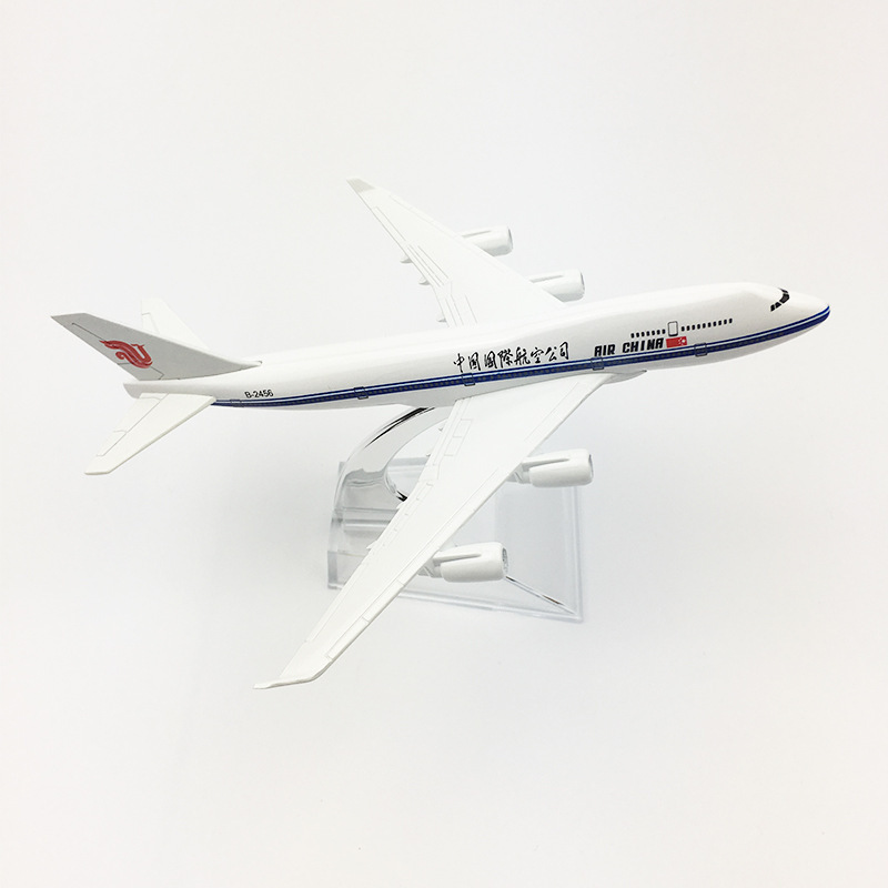 16cm飞机客机模型合金成品中国国航航空波音747 促销-阿里巴巴