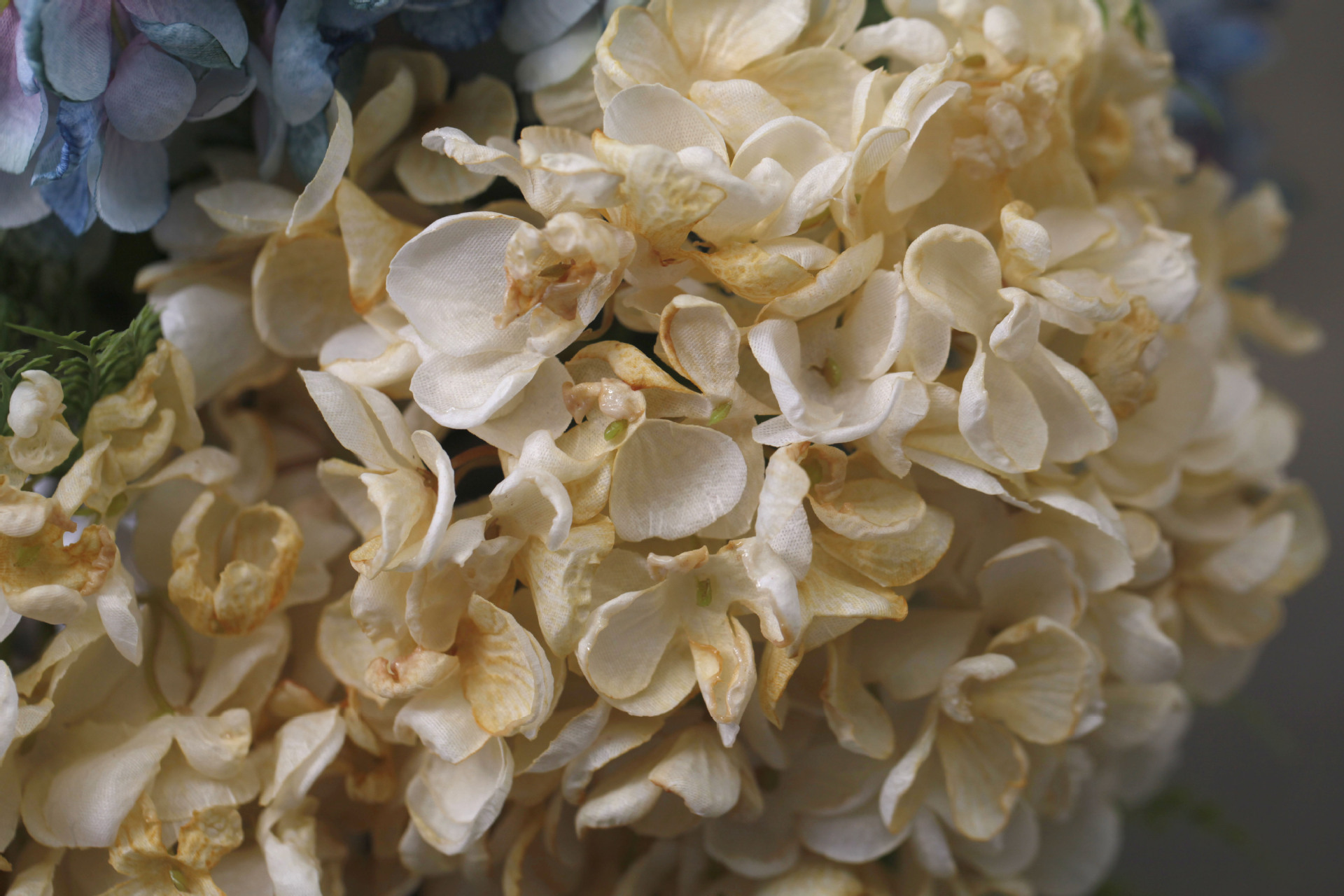 仿干花仿真花绢花焦边大绣球复古油画感家居酒店婚庆装饰花艺