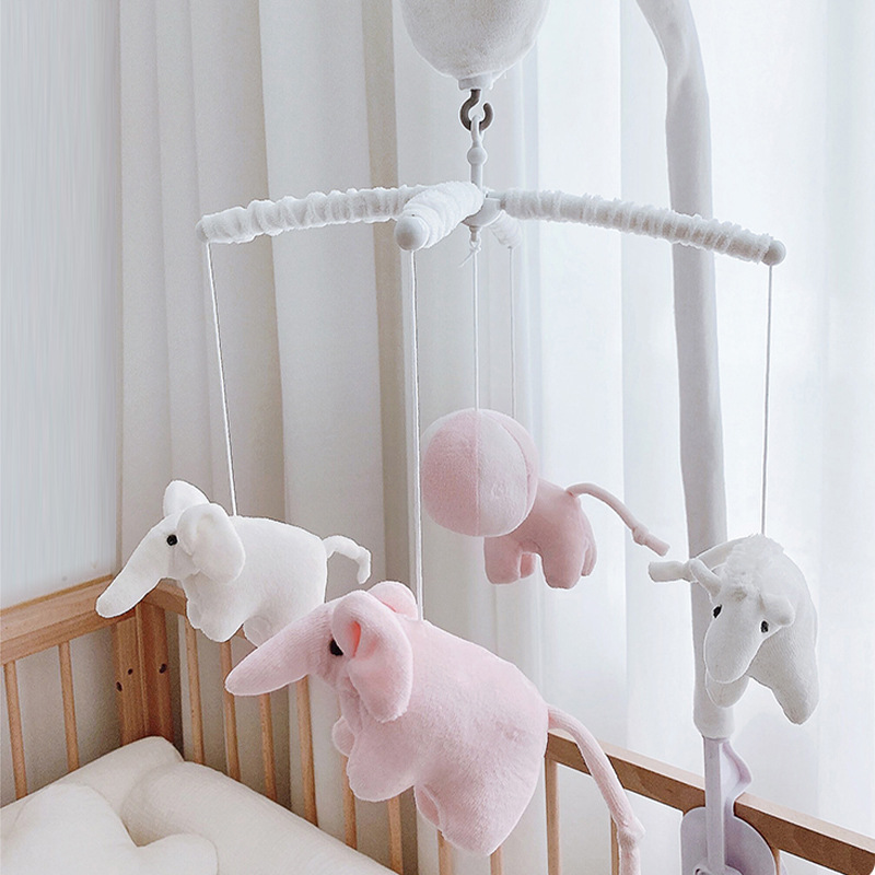 One Piece Dropshipping Baby Sleeping Toys Newborn 35 Qu Fabric Rotating Electric with Bracket Hanging Bell Baby Bed Bell