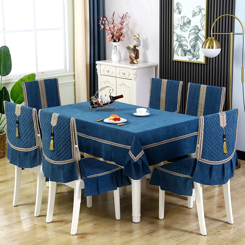 Dining Table Cloth Chair Cushion Set Household Chair Cover Home Fabric Dining Table Cloth Coffee Table Cloth Chair Cover Factory Wholesale