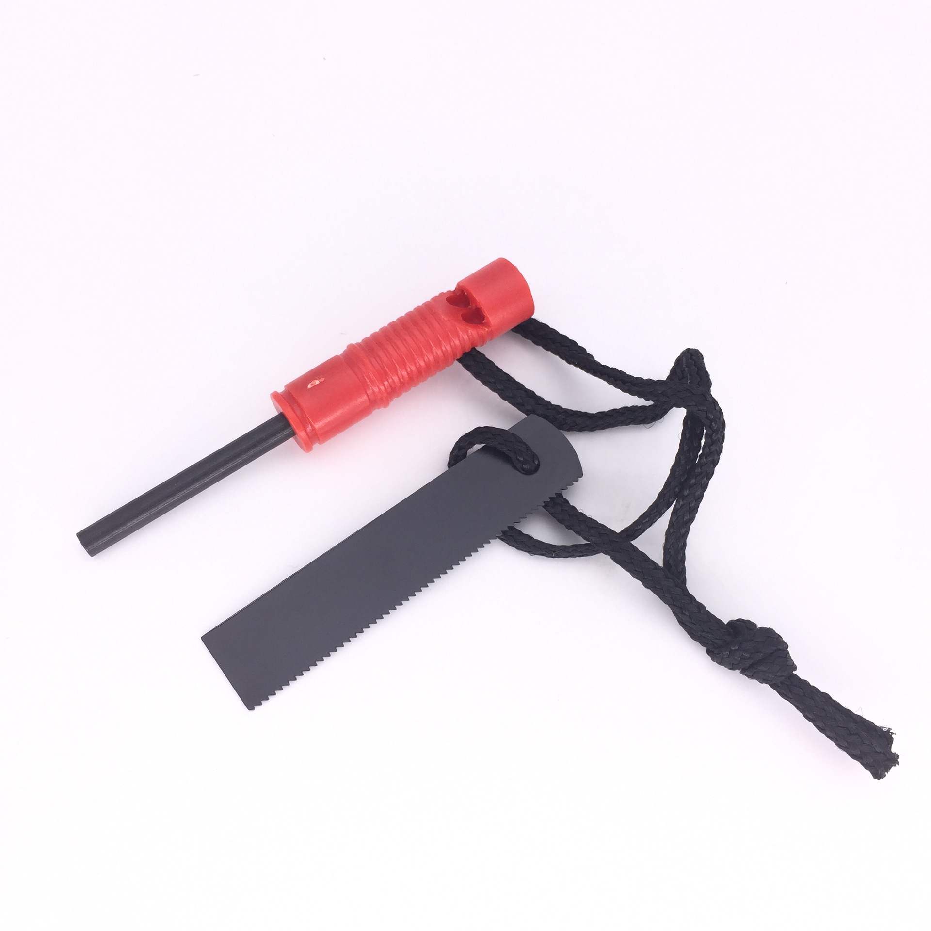 survive生存者户外多功能打火棒 短款镁棒 带口哨野外求生打火石