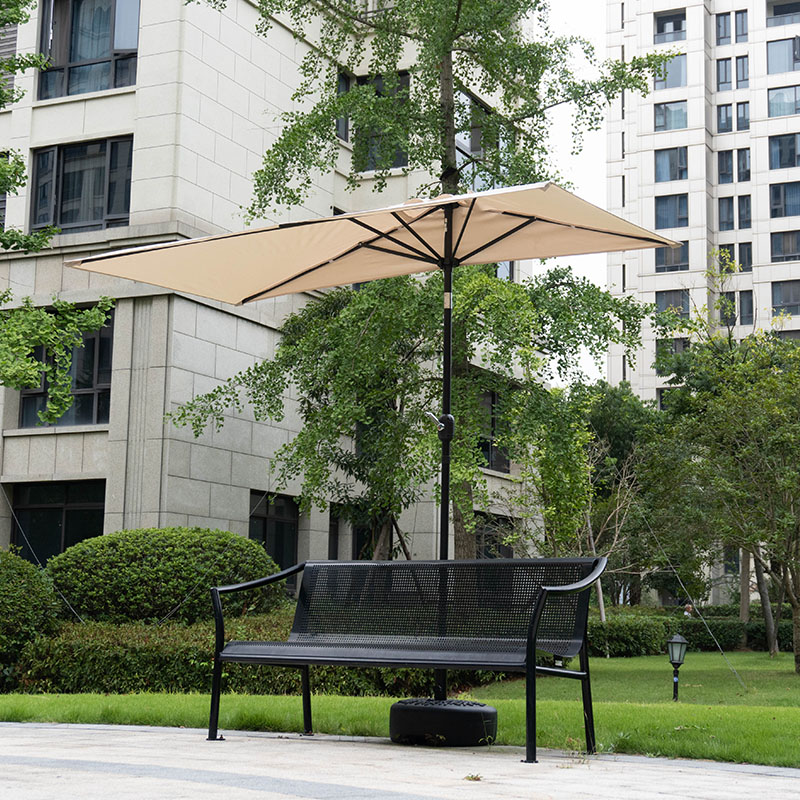 q5zr半边伞户外靠墙摇手伞边柱伞阳台绿植遮阳伞咖啡厅外摆太阳伞