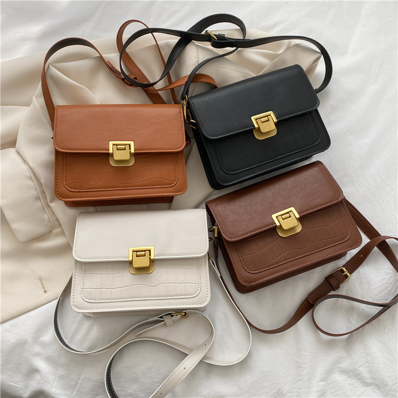 Casual Small Bag for Women 2022 New Fashion Retro Textured New Crossbody Bag Simple Shoulder Small Square Bag