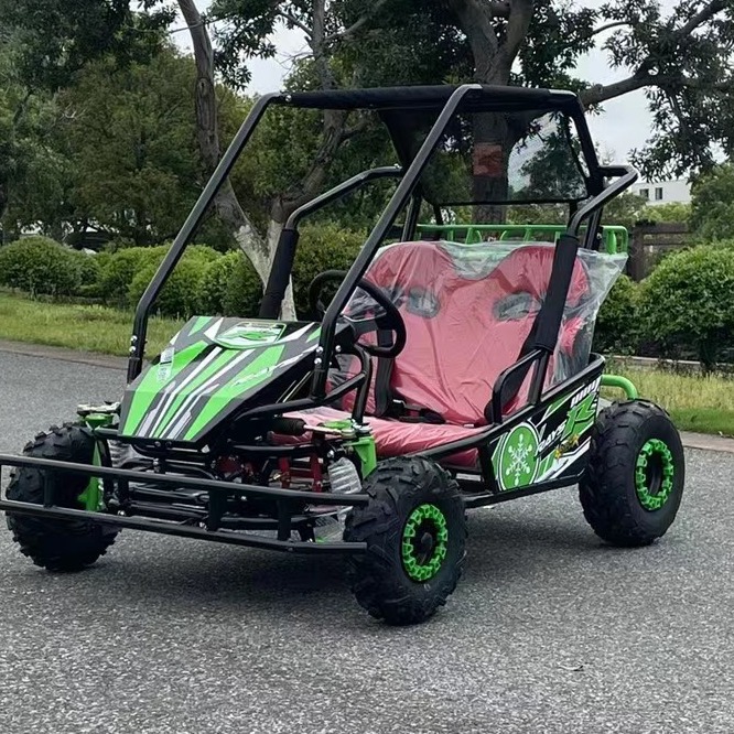 四冲程飘移竞速游玩车 双座休闲电动卡丁车 景区广场越野卡丁车