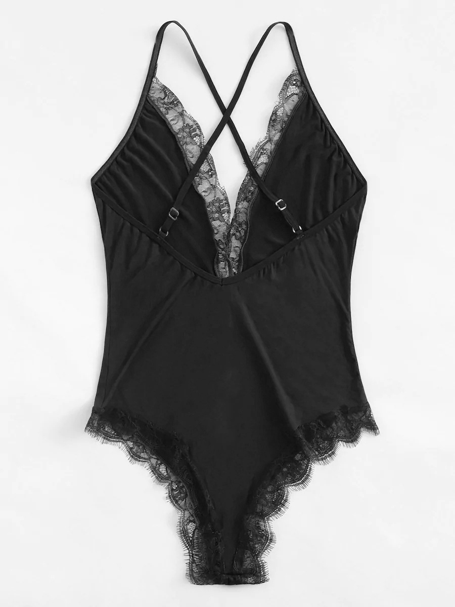 ins货源跨境欧美亚马逊情趣内衣 红色沙滩吊带打底连体衣女 3516