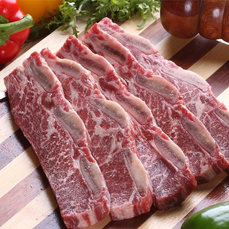 牛仔骨3斤雪花内蒙古安格斯新鲜带牛小排原切排酸处理顺丰冷链