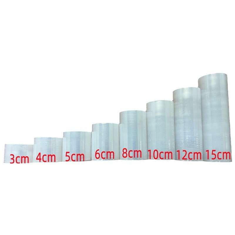 PE Small Roll Stretch Film 5 Cm6cm8cm10cm Stretch Wrap Stretch Film Industrial Packaging Film Takeaway Film Slitting Film