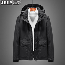 JEEP/吉普男士羽绒服冬季休闲加厚潮流帅气防寒保暖白鸭绒外套792