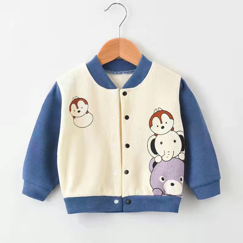 儿童外套加绒男童女童秋冬装2021款婴儿衣服宝宝开衫春装小孩上衣