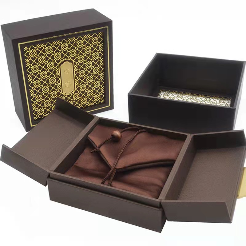 周大福珠宝首饰盒古法金传承手镯盒黄金文玩玉石玉佩收纳盒包装盒