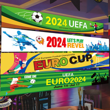 2024欧洲杯足球装饰主题海报挂布氛围场景布置酒吧体育彩票店用品