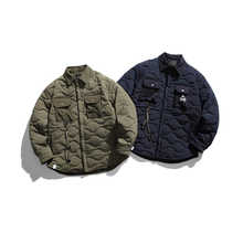 zegna杰尼亚男士秋冬新款时尚休闲棒球领棉衣简约立领夹克外套潮