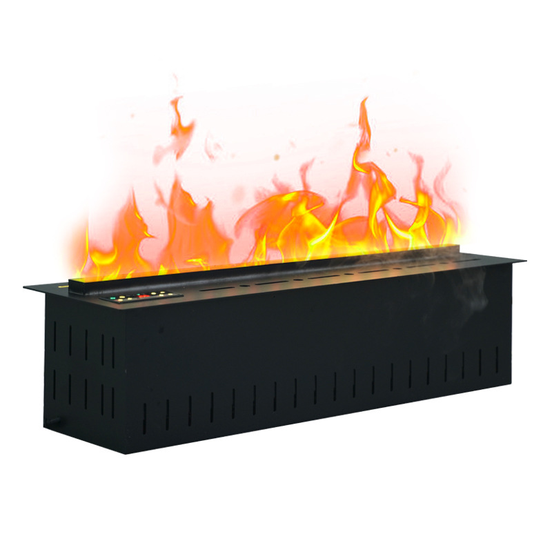 Intelligent 3D Atomization Fireplace Decoration Embedded Simulation Flame European Style Villa Energy-Saving Advanced Atomization Fireplace Dehumidifying