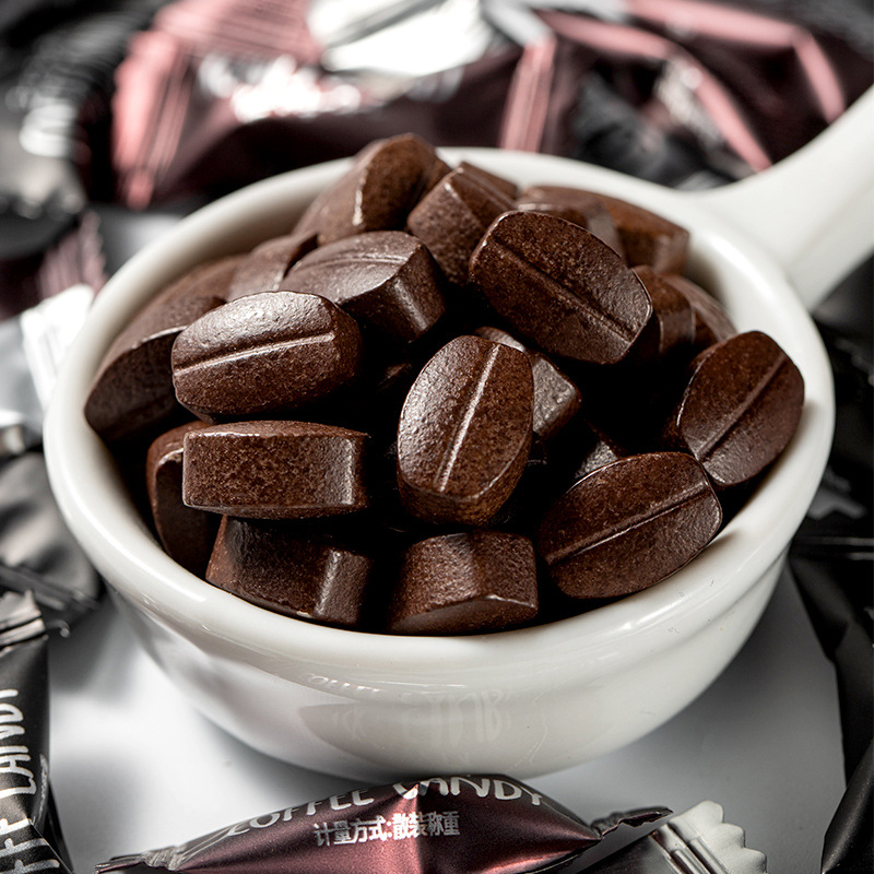 厂家直供原味黑咖啡味咖啡糖随身携带糖果即食咖啡豆学生休闲零食