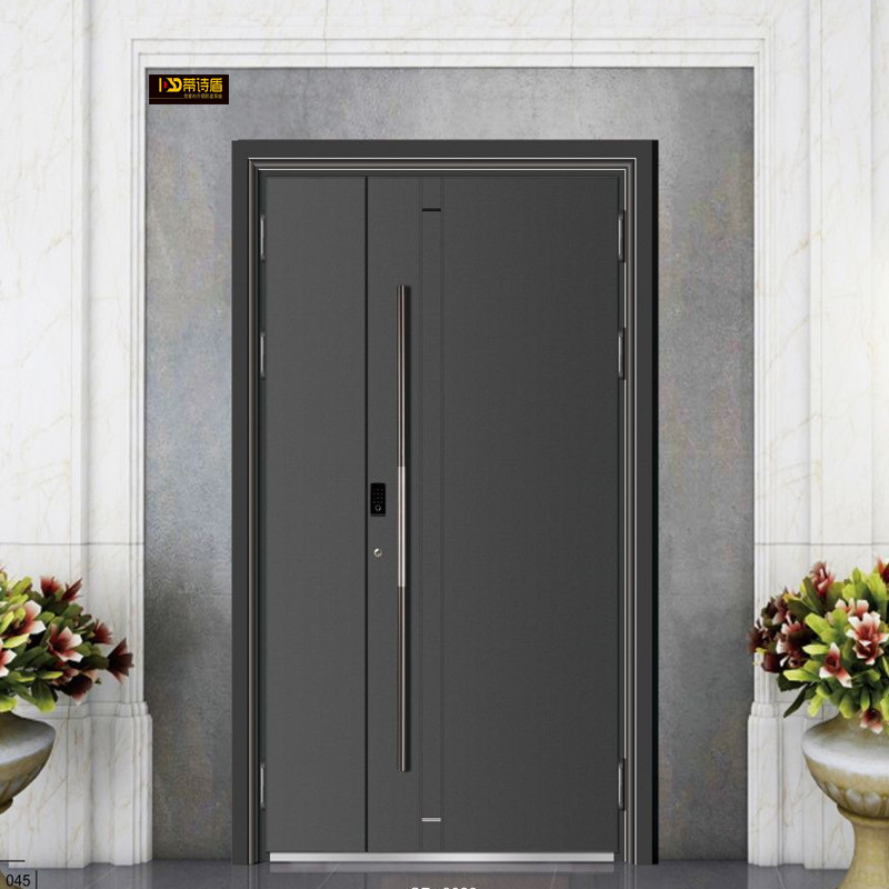 浙江防盗门厂家 直供青春版铝合金别墅大门 进户门轻奢铝艺入户门