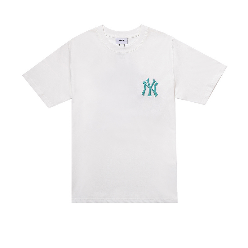 mlb经典款后背星球印花logo短袖2024夏季男女运动大码t桖一件代发