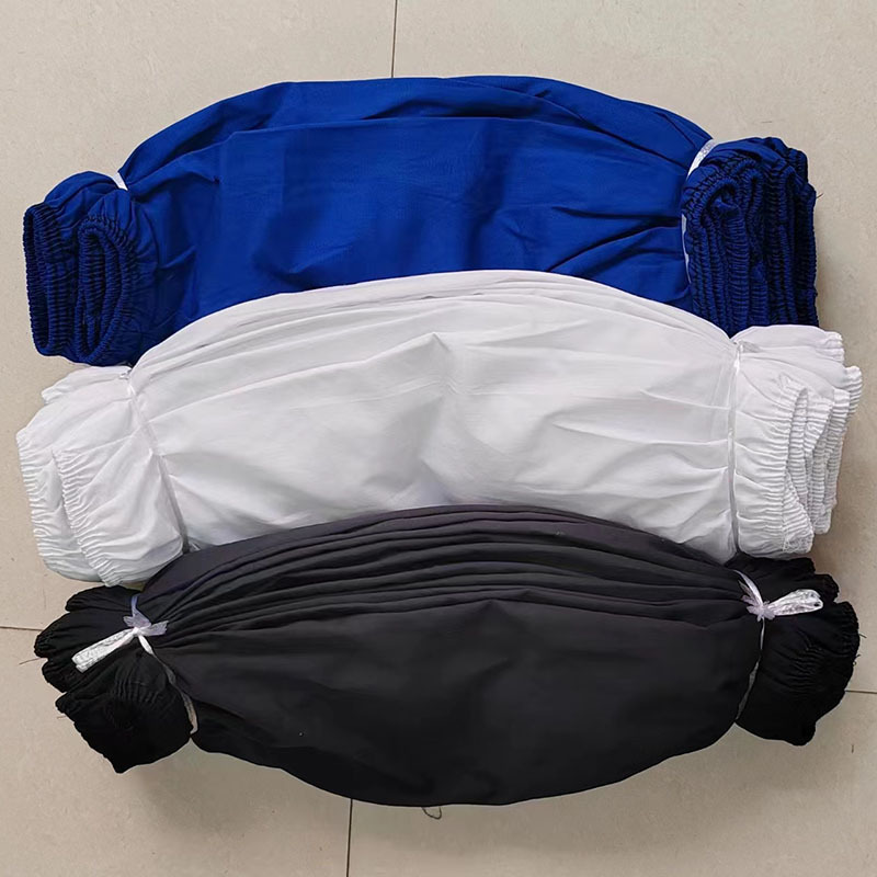 蓝棉布袖套白色纯棉护袖黑色涤棉深蓝藏青食品厂工作袖头厂家批发