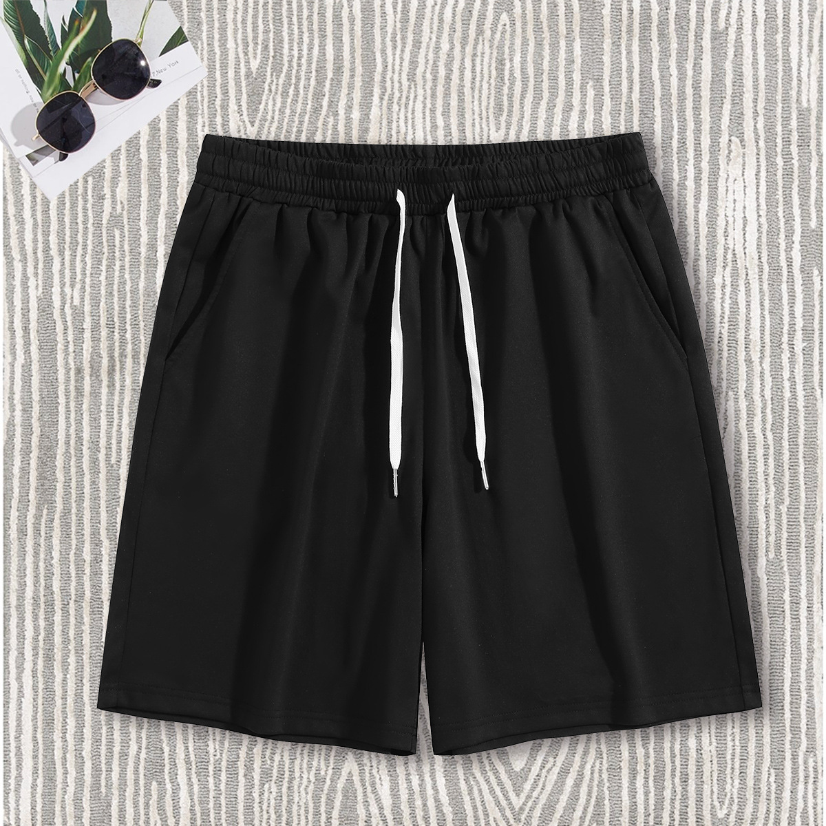 da000跨境短裤230克聚酯纤维男式短裤夏季运动外贸裤子男批发厂家