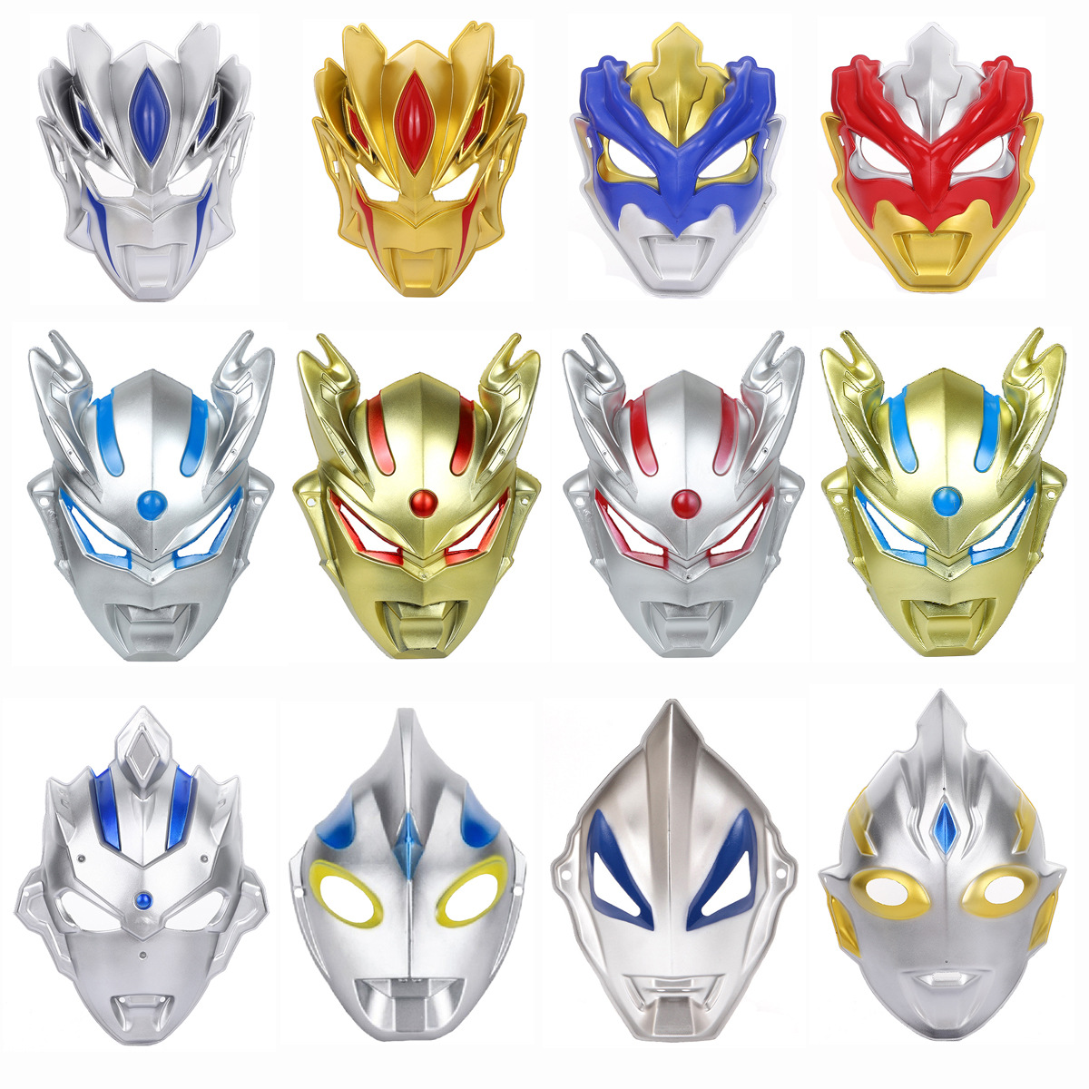 奥特曼面具万圣节儿童节卡通可爱兔子面具儿童款面具摆摊地摊批发