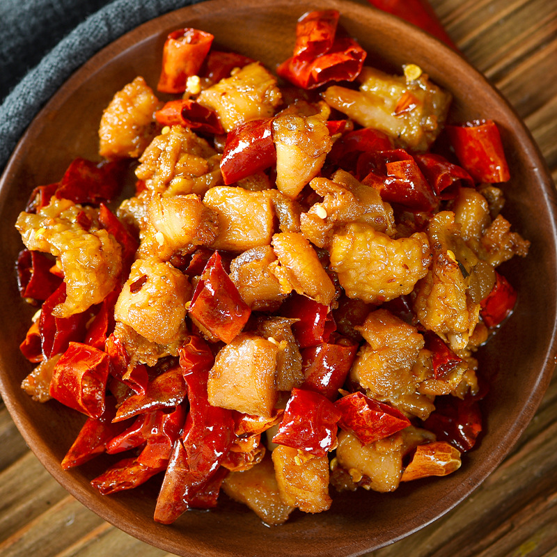 网红零食辣子鸡四川特产私房香辣鸡丁开袋即食冷吃鸡块 麻辣鸡肉
