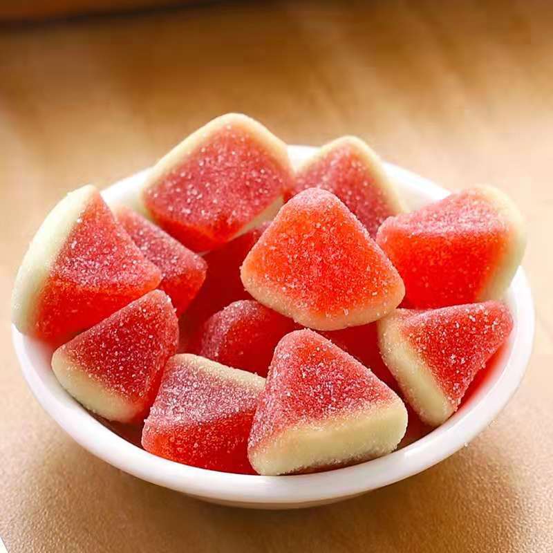 现货日本kabaya卡巴也西瓜味夹心软糖水果汁qq糖果儿童宝宝零食-阿里