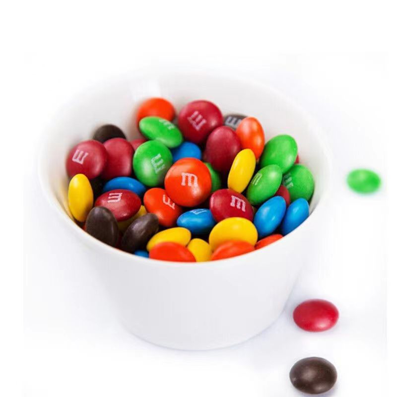 m豆牛奶夹心巧克力豆160g袋装m豆儿童零食小吃货独立休闲糖果
