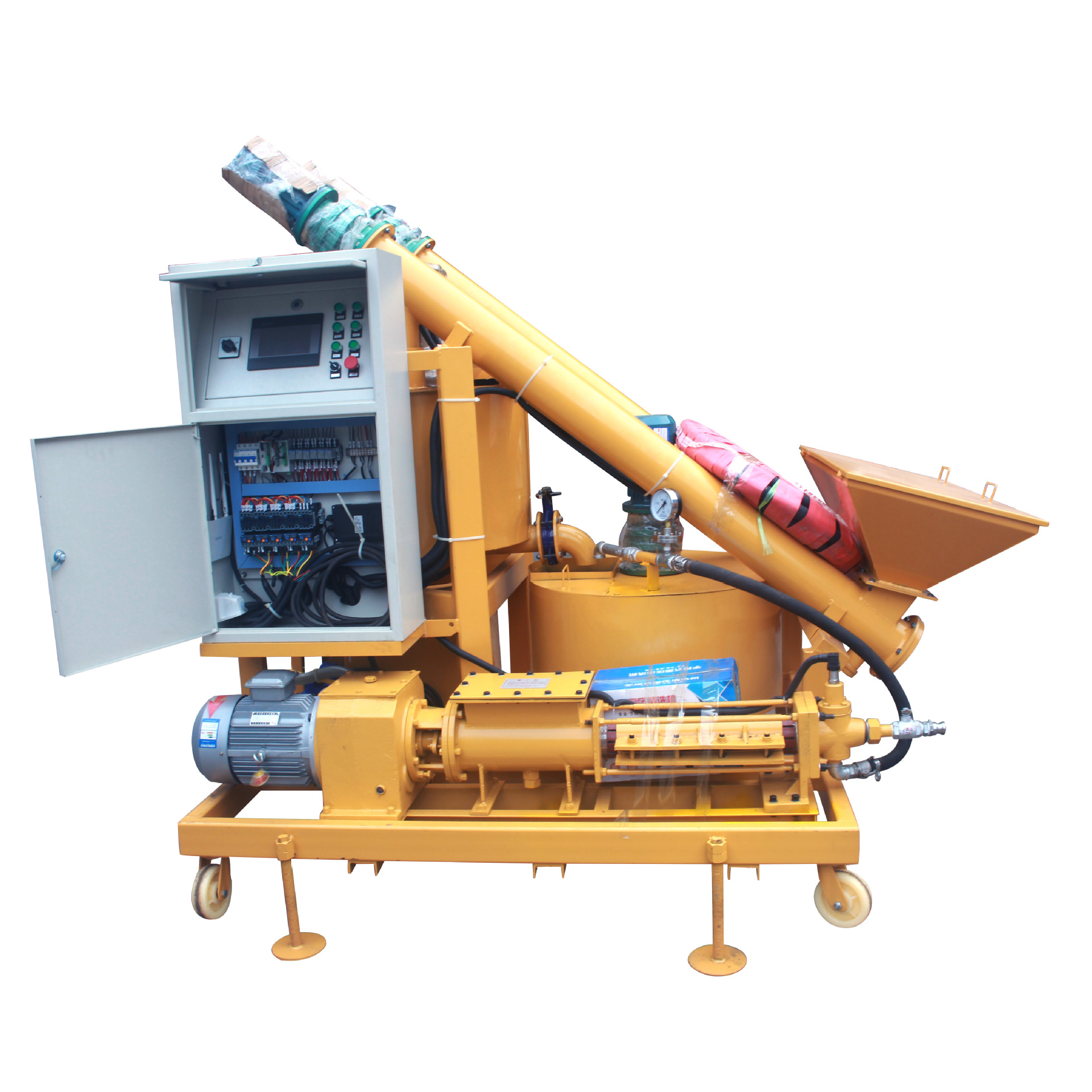 柳州宣桥张拉压力 孔道注浆 设备台车 大循环系统 自动智能压浆机