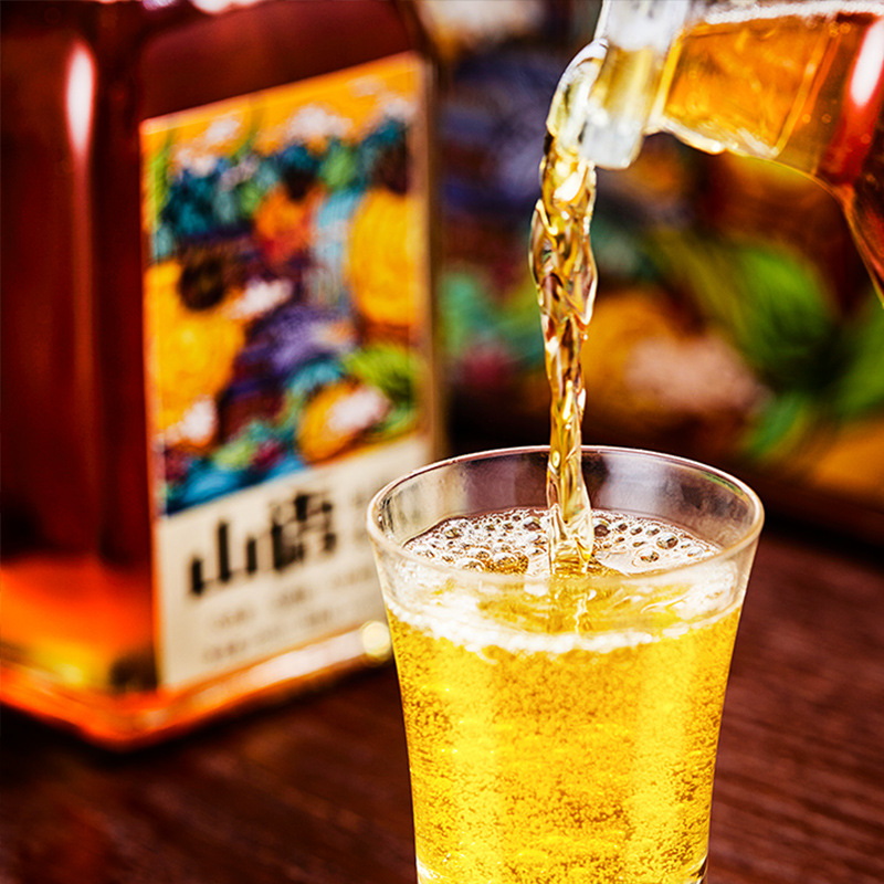 贵州刺梨果酒山语刺梨全汁发酵果酒养生酒礼盒装11度(1盒*250ml
