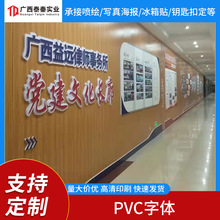 工厂定 做店面招牌广告PVC字雪弗字亚克力水晶字灯箱发光字门头字