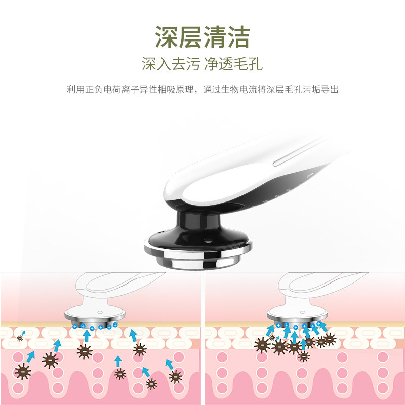 Cross-Border Domestic Beauty Apparatus Inductive Therapeutical Instrument Seven-Mode EMS Beauty Salon Lifting and Tightening Facial Massage Rf Color Light