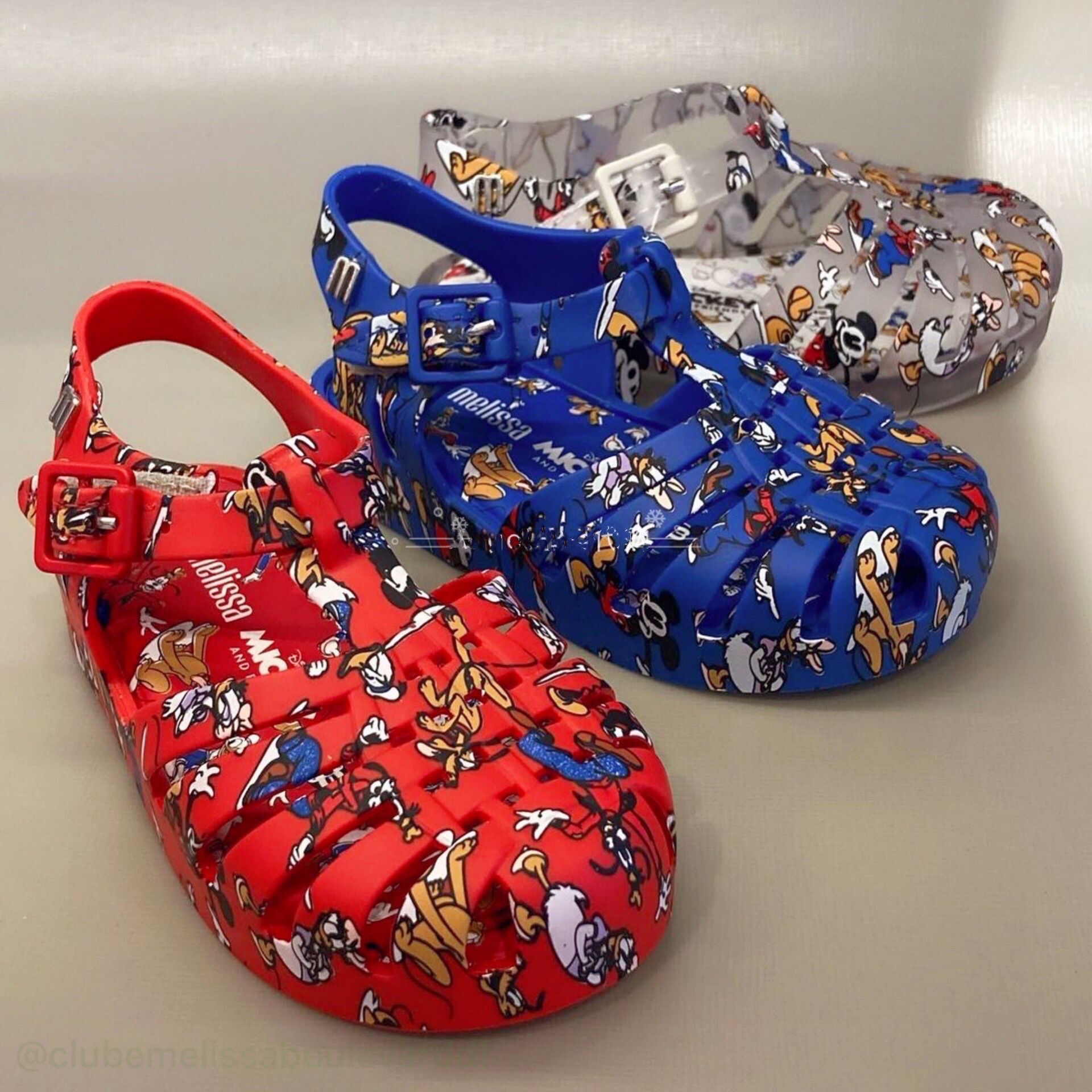 梅丽莎儿童凉鞋夏季包头米奇童鞋宝宝果冻鞋软底魔术贴复古罗马鞋