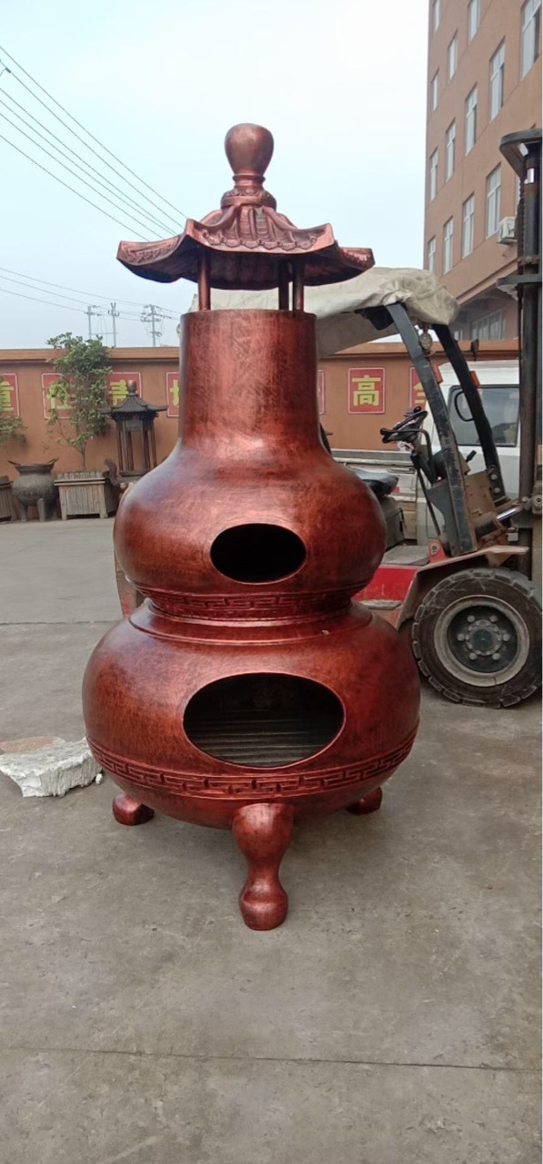 辉煌法器工厂生产化钱炉化钱塔宝塔宝炉铸铁化钱炉化钱塔铁宝炉