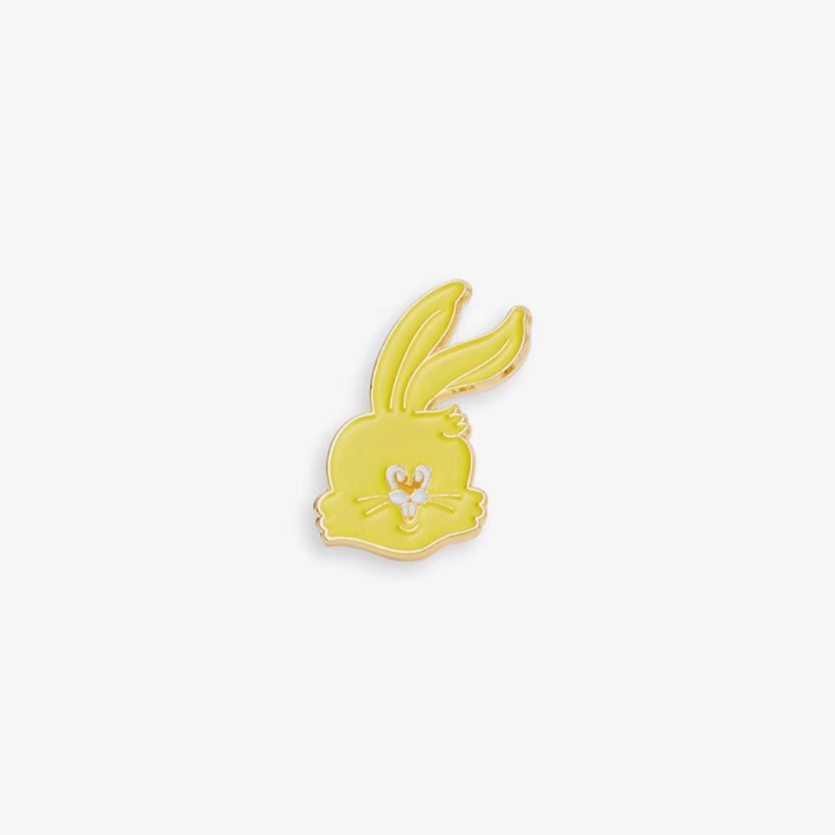New Newjeans Same Style as the Official Products Cartoon Alloy Cute Rabbit Brooch Logo Badge [Spot]]