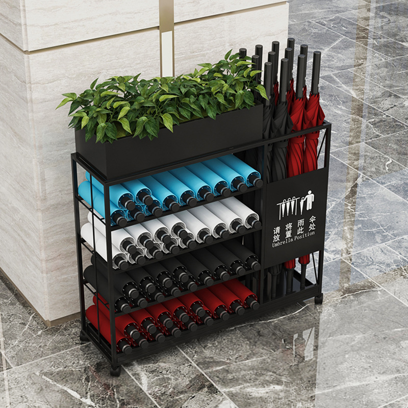 铁艺雨伞收纳架酒店公司学校教室门口放伞架商用入户门置伞架沥水